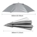Head Umbrella Hat Elastic Headband Umbrella Waterproof Sunscreen Shade Umbrella Hat Adjustable for Camping Fishing Golf: 3  - 5 Days Free Delivery Only UK - Image 6