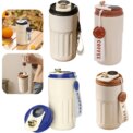 Travel 450 ML Mug With Temperature Display, 304 Stainless Steel Vacuum Coffee Cups~: 3  - 5 Days Free Delivery Only UK