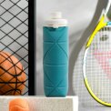 Voltsify 600ml Collapsible Silicone Water Bottle for Travel and Gym: 3  - 5 Days Free Delivery Only UK