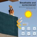 95% Privacy Screen Netting Anti-UV Privacy Screen for Outdoor Back Yard (Green): 3  - 5 Days Free Delivery Only UK - Image 3