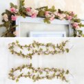 7Ft Artificial Pink Silk Rose 42 Heads Flowers Hanging Garland Vine Wreath Décor: 3  - 5 Days Free Delivery Only UK - Image 5