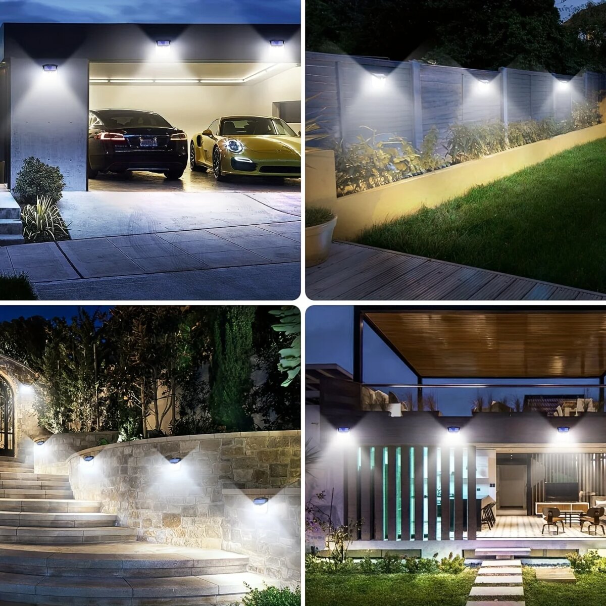 2/4PCS 248 LED Solar Security Light with Motion Sensor 3 Modes 270°Wide Angle Waterproof Outdoor Solar Wall Lamp for Yard Garden: 3  - 5 Days Free Delivery Only UK - Image 5