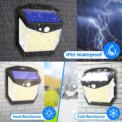 2/4PCS 248 LED Solar Security Light with Motion Sensor 3 Modes 270°Wide Angle Waterproof Outdoor Solar Wall Lamp for Yard Garden: 3  - 5 Days Free Delivery Only UK - Image 4