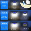 2/4PCS 248 LED Solar Security Light with Motion Sensor 3 Modes 270°Wide Angle Waterproof Outdoor Solar Wall Lamp for Yard Garden: 3  - 5 Days Free Delivery Only UK - Image 3