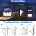 2/4PCS 248 LED Solar Security Light with Motion Sensor 3 Modes 270°Wide Angle Waterproof Outdoor Solar Wall Lamp for Yard Garden: 3  - 5 Days Free Delivery Only UK - Image 6