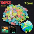100Pcs Glow In The Dark Garden Pebbles Stones Rocks For Yard And Walkways Decor Fairy Garden DIY Decorative Luminous Stones: 3  - 5 Days Free Delivery Only UK