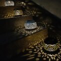 Metal LED Solar ndustrial Style Light Hollowed Out Lawn Garden Lights Décor: 3  - 5 Days Free Delivery Only UK - Image 6