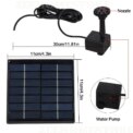 Solar Panel Powered Water Feature Pump Garden Pool Pond Aquarium Fountain Décor: 3  - 5 Days Free Delivery Only UK - Image 6