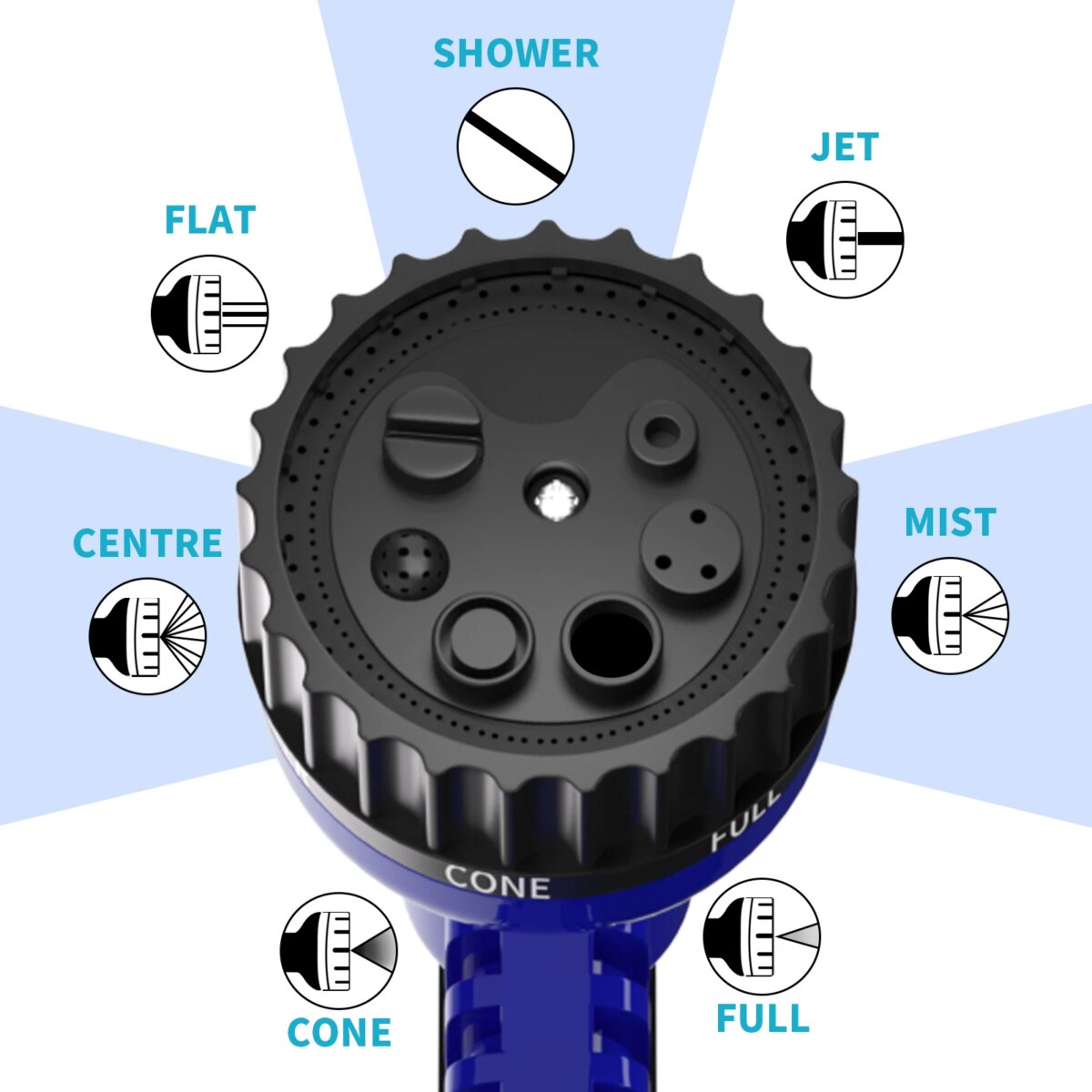 EMDTOOL EXPANDABLE MAGIC GARDEN HOSE, HIGH-PRESSURE CAR WASH WITH 7 SPRAY MODES, WATER GUN, HOME WATERING HOSE PIPE, 75FT-100FT: 3  - 5 Days Free Delivery Only UK - Image 5