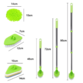 Telescopic Mop Floor Tiles Wall Clean Mop Handle Home Windows Kitchen Mop Sweeper Broom Clean Tools: 3  - 5 Days Free Delivery Only UK - Image 6