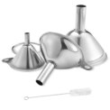3 Piece Stainless Steel Funnels Set Kitchen Funnel Set Mini Funnel Set for Transferring Liquid Dry Ingredients Powder: 3  - 5 Days Free Delivery Only UK - Image 4