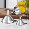 3 Piece Stainless Steel Funnels Set Kitchen Funnel Set Mini Funnel Set for Transferring Liquid Dry Ingredients Powder: 3  - 5 Days Free Delivery Only UK