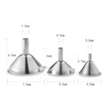 3 Piece Stainless Steel Funnels Set Kitchen Funnel Set Mini Funnel Set for Transferring Liquid Dry Ingredients Powder: 3  - 5 Days Free Delivery Only UK - Image 6