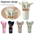 12Pcs Kitchen Utensil Set Silicone Spatula Set Spatula Spoon Brush Whisk Cooking Tools Kit Non-Stick Spatula Set for Kitchen: 3  - 5 Days Free Delivery Only UK - Image 4
