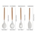 12Pcs Kitchen Utensil Set Silicone Spatula Set Spatula Spoon Brush Whisk Cooking Tools Kit Non-Stick Spatula Set for Kitchen: 3  - 5 Days Free Delivery Only UK - Image 6