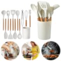12Pcs Kitchen Utensil Set Silicone Spatula Set Spatula Spoon Brush Whisk Cooking Tools Kit Non-Stick Spatula Set for Kitchen: 3  - 5 Days Free Delivery Only UK - Image 3