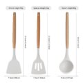 12Pcs Kitchen Utensil Set Silicone Spatula Set Spatula Spoon Brush Whisk Cooking Tools Kit Non-Stick Spatula Set for Kitchen: 3  - 5 Days Free Delivery Only UK - Image 5
