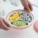 Household Portable Cute 304 Stainless Steel Children's Dinner Plate Grid Student Baby Tableware Rice Bowl Fast Food Plates: 3  - 5 Days Free Delivery Only UK - Image 4