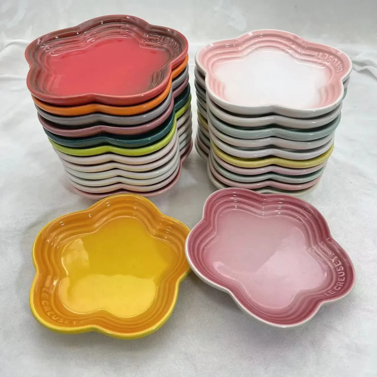 Plum Blossom Small Plate 14cm Sauce Plates French Cool Color Cake Dish Gradual Spit Bone Dish Tableware Ceramic Dessert: 3  - 5 Days Free Delivery Only UK - Image 4