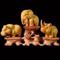 Cute Wood Carving Animals Statue Ornaments Supplies Sculptures and Figurines Home Decoration Desk Accessories: 3 - 5 Days Free Delivery Only UK - Image 2