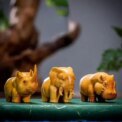 Cute Wood Carving Animals Statue Ornaments Supplies Sculptures and Figurines Home Decoration Desk Accessories: 3 - 5 Days Free Delivery Only UK