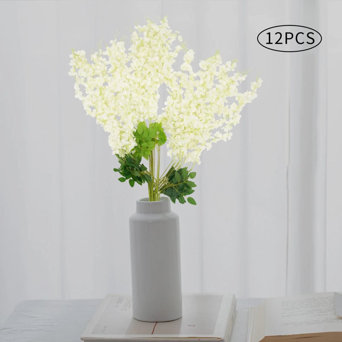 12PCS 110CM Long Wisteria Artificial Flowers for Decorate Wedding Sites, Banquet Halls, Parties: 3 - 5 Days Free Delivery Only UK - Image 3