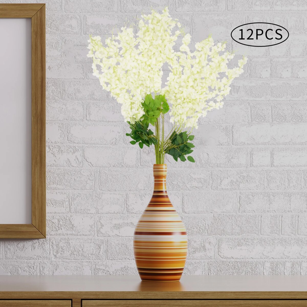 12PCS 110CM Long Wisteria Artificial Flowers for Decorate Wedding Sites, Banquet Halls, Parties: 3 - 5 Days Free Delivery Only UK - Image 4