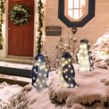 3X Christmas Penguin Acrylic LED Light Up Decoration Indoor Outdoor Figurine: 3 - 5 Days Free Delivery Only UK - Image 3