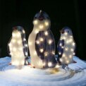 3X Christmas Penguin Acrylic LED Light Up Decoration Indoor Outdoor Figurine: 3 - 5 Days Free Delivery Only UK - Image 5
