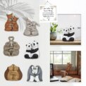 Creative Love Animal Hug Statue Resin Crafts Couple Panda Rabbit Hug Statue Wedding Anniversary Gift Birthday Home : 3 - 5 Days Free Delivery Only UK - Image 2