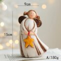 Christmas Love Angel Girl Rural Pastoral Resin Statue Christmas Decoration Table Decoration Wedding Celebration Gift: 3 - 5 Days Free Delivery Only UK - Image 6