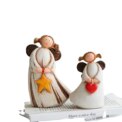 Christmas Love Angel Girl Rural Pastoral Resin Statue Christmas Decoration Table Decoration Wedding Celebration Gift: 3 - 5 Days Free Delivery Only UK - Image 2
