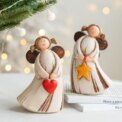 Christmas Love Angel Girl Rural Pastoral Resin Statue Christmas Decoration Table Decoration Wedding Celebration Gift: 3 - 5 Days Free Delivery Only UK - Image 3