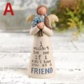 Figurine Celebrating Friendship Room Home Decor Resin Angel Statue Sister Friend Decoration Valentines Day Gift: 3 - 5 Days Free Delivery Only UK - Image 6