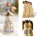 Figurine Celebrating Friendship Room Home Decor Resin Angel Statue Sister Friend Decoration Valentines Day Gift: 3 - 5 Days Free Delivery Only UK - Image 3