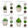 4pcs Mini Fake Plants Decor for Office Desk Decor - Tiny Realistic Fake Succulent Plants Artificial Potted Set Cute Decoration: 3 - 5 Days Free Delivery Only UK - Image 2