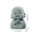 4Pcs Little Monk Figurine Lovely Buddha Doll Cute Monk Sculpture for Home Office Car Fish Tank Décor: 3 - 5 Days Free Delivery Only UK - Image 5