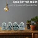 4Pcs Little Monk Figurine Lovely Buddha Doll Cute Monk Sculpture for Home Office Car Fish Tank Décor: 3 - 5 Days Free Delivery Only UK - Image 4