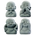 4Pcs Little Monk Figurine Lovely Buddha Doll Cute Monk Sculpture for Home Office Car Fish Tank Décor: 3 - 5 Days Free Delivery Only UK - Image 2