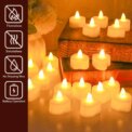 24Pcs Flameless Led Candle For Home Christmas Party Wedding Decoration Heart-shaped Electronic Battery-Power Tealight Candles: 3 - 5 Days Free Delivery Only UK - Image 3