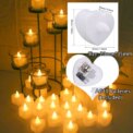 24Pcs Flameless Led Candle For Home Christmas Party Wedding Decoration Heart-shaped Electronic Battery-Power Tealight Candles: 3 - 5 Days Free Delivery Only UK - Image 5