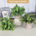 2 Pack Artificial Simulation pulp pot Nandina domestica in Pots Small House Plants for Home Office Desk Room Décor: 3 - 5 Days Free Delivery Only UK - Image 4