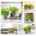 2 Pack Artificial Simulation pulp pot Nandina domestica in Pots Small House Plants for Home Office Desk Room Décor: 3 - 5 Days Free Delivery Only UK - Image 6