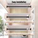 Adjustable No Drill No Installation Nail-Free Clothes Drying Telescopic Pole Laundry Room Bathroom Curtain Storage Extendable: 3 - 5 Days Free Delivery Only UK Ha - Image 3