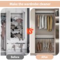 Adjustable No Drill No Installation Nail-Free Clothes Drying Telescopic Pole Laundry Room Bathroom Curtain Storage Extendable: 3 - 5 Days Free Delivery Only UK Ha - Image 4