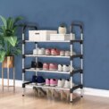 Modern Nordic Style 4-layer Entrance Door Shoe Rack Storage Rack Home Storage Shoe Cabinet, 60 cm x 30 cm x 80 cm: 3 - 5 Days Free Delivery Only UK - Image 3