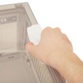 home Transparent Folding Storage Box with Wheels: 3 - 5 Days Free Delivery Only UK - Image 5