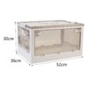 home Transparent Folding Storage Box with Wheels: 3 - 5 Days Free Delivery Only UK - Image 6