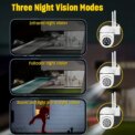 Ease Life APP Wireless 1080P HD Indoor/Outdoor WiFi Security Camera, Colour Night Vision, 2-Way Audio, 360° Black Y108: 3 - 5 Days Free Delivery Only UK - Image 2