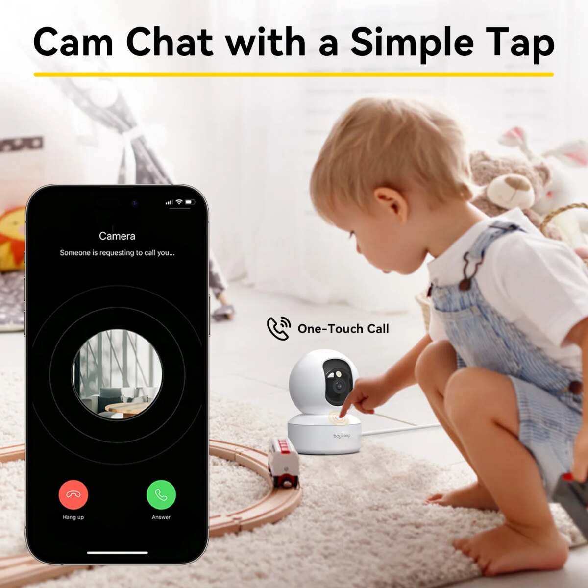 BoyKeep 3MP 5G/2.4GHz WiFi Indoor Home Security IP Smart Baby Monitor Camera Automatic Tracking 24/7 Video Surveillance Camera: 3 - 5 Days Free Delivery Only UK - Image 4